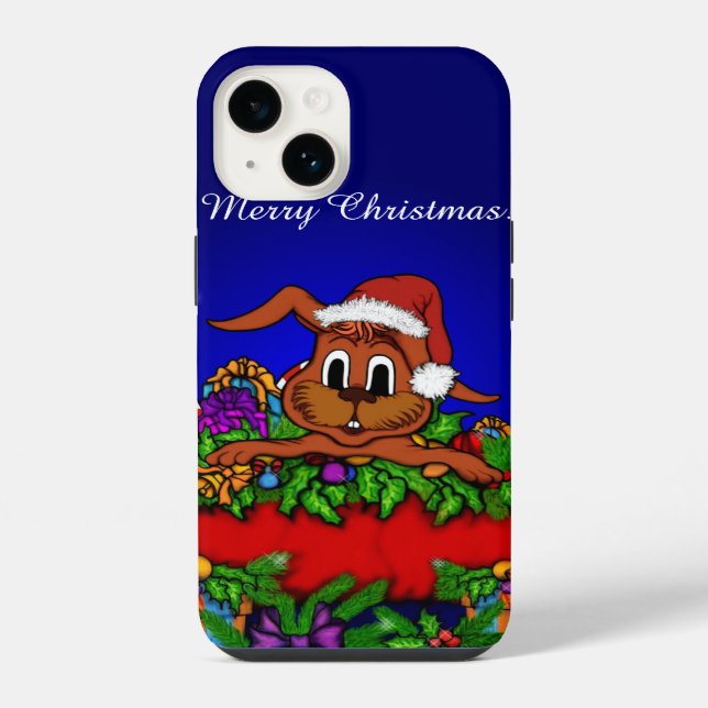 Coque iPhone Lapin de Noël (Verso)
