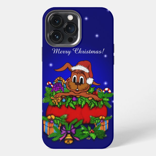 Coque iPhone Lapin de Noël (Verso)