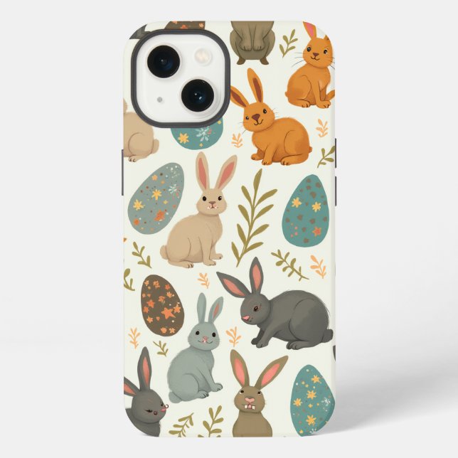 Coque iPhone Lapin de Pâques (Verso)