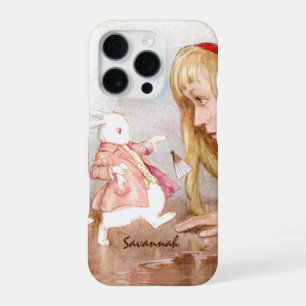 Coque iPhone 16 Pro Lapin Vintage Alice Au Pays des merveilles iPhone