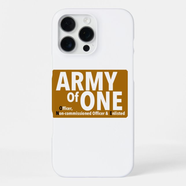 Coque iPhone L'Armée D'Un Imprimé (Verso)
