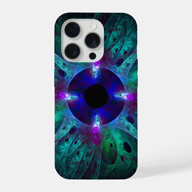 Coque iPhone L'art abstrait de l'œil (Verso)