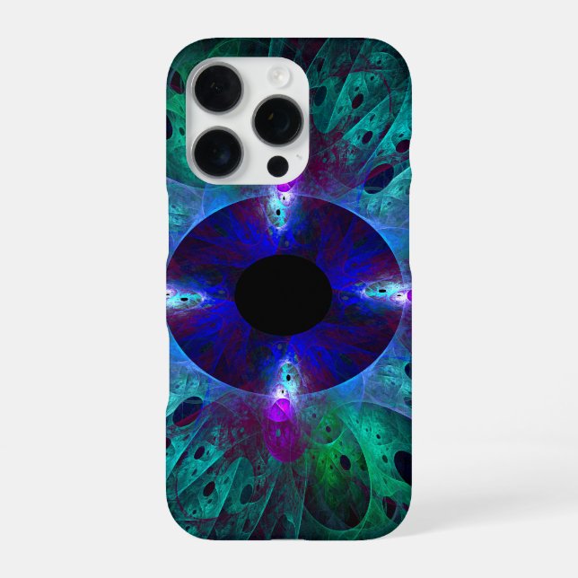 Coque iPhone L'Art Abstrait de l'Œil (Verso)