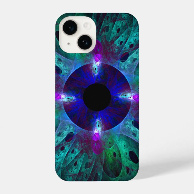 Coque iPhone L'art Abstrait des yeux (Verso)