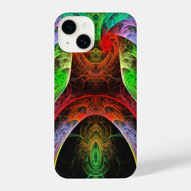 Coque iPhone L'art Abstrait du Carnaval (Verso)