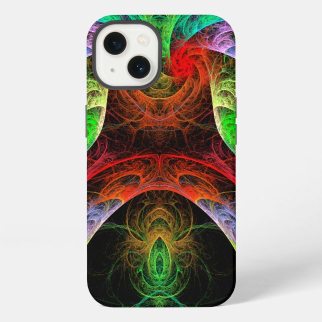 Coque iPhone L'art Abstrait du Carnaval (Verso)