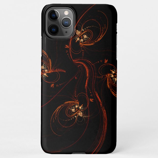 Coque iPhone L'art Abstrait sombre (Dos)