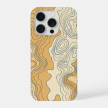 L'art de ligne de contours de vague topographiques