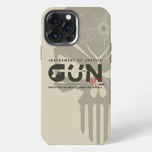 Coque iPhone L'art du monogramme de pistolet | (Verso)