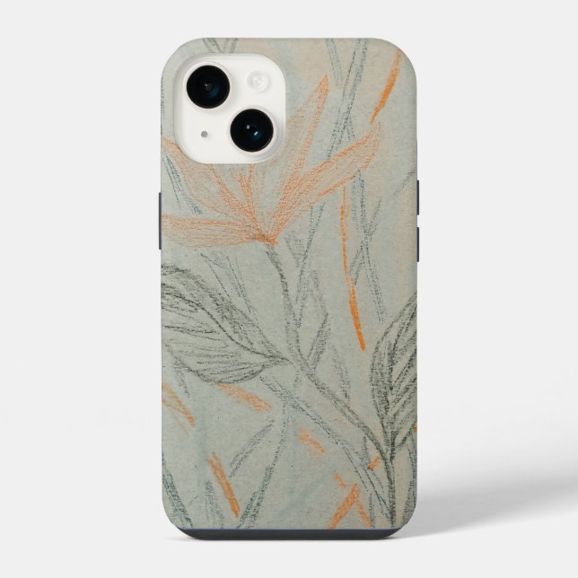 Coque iPhone L'art élégant d'une simple crayon (Verso)