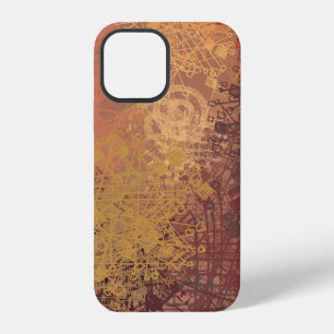 Coque iPhone 12 L'art fait à la main. La texture colorée. OEuvre d