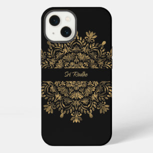 Etui iPhone 13 L'art Hare Krishna - Typographie de Shree Radhe
