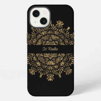 Etui iPhone 13 L'art Hare Krishna - Typographie de Shree Radhe