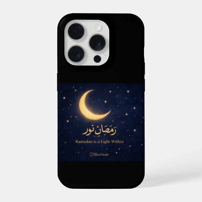 Coque iPhone L'art islamique de la lune de Ramadan – Ramadan es (Verso)
