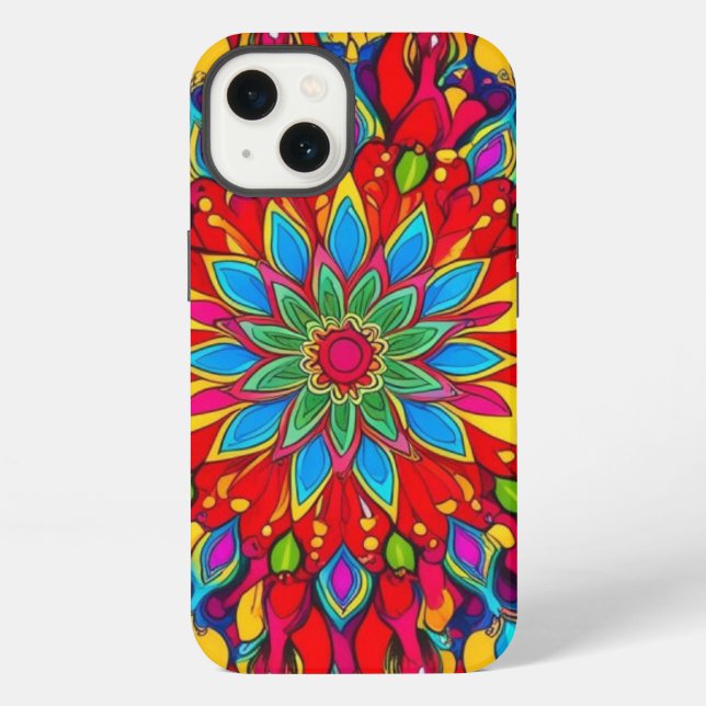 Coque iPhone L'art mandala (Verso)