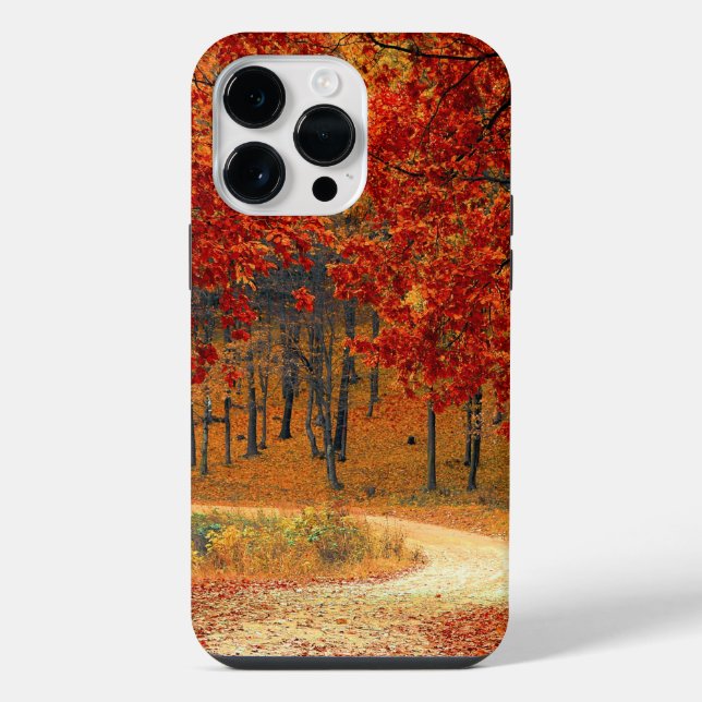 Coque iPhone l'automne dans la forêt (Verso)