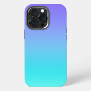 Etui iPhone 13 Pro Lavande à dégradé Turquoise Aqua
