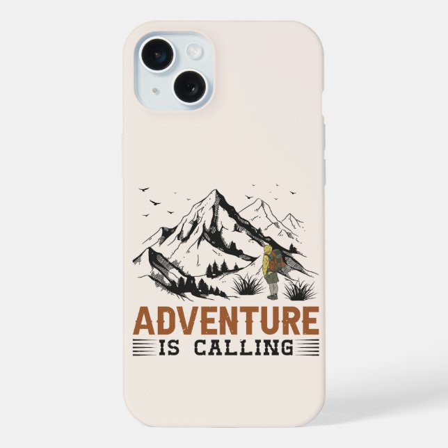 Coque iPhone L'aventure est en train d'appeler (Verso)