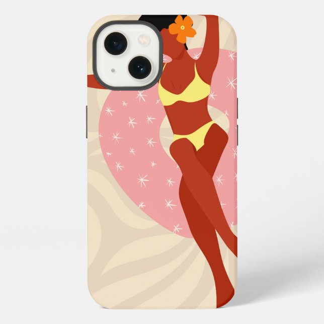 Coque iPhone Lazy Pool Day (Verso)