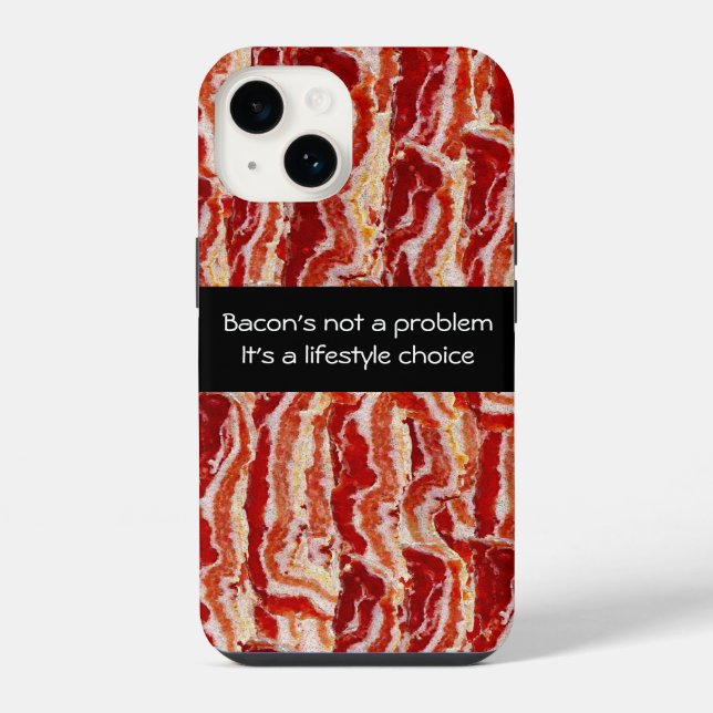 Coque iPhone Le bacon n'est pas un problème (Verso)