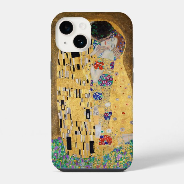 Coque iPhone Le baiser de Gustav Klimt (Verso)