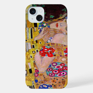 Coque iPhone 15 Plus Le baiser de Gustav Klimt, Art Nouveau Vintage