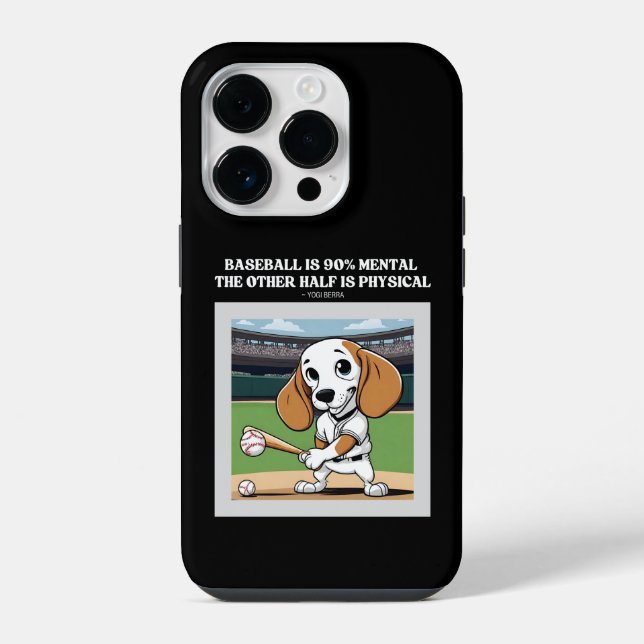 Coque iPhone Le baseball est mental à 90% (Verso)