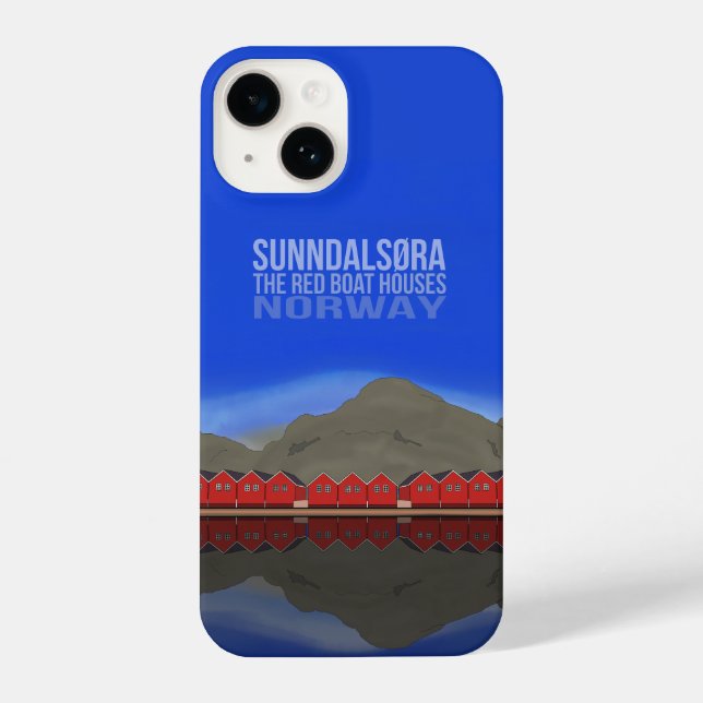 Coque iPhone Le Bateau Rouge Maisons Sunndalsøra Norvège (Verso)