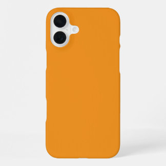 Coque iPhone 16 Plus le boîtier présente une teinte orange chaud et vib