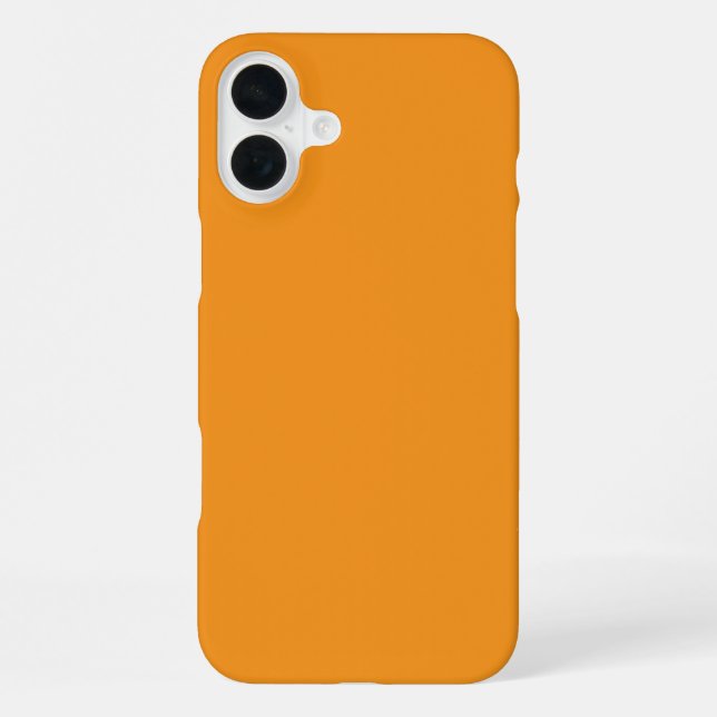 Coque iPhone le boîtier présente une teinte orange chaud et vib (Verso)