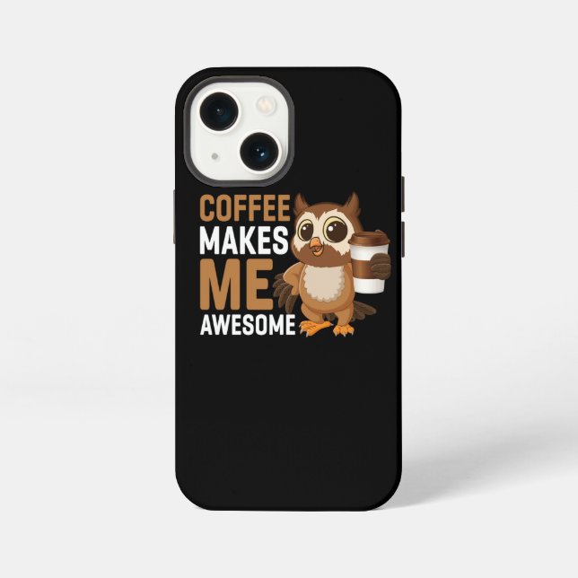 Coque iPhone le café me rend génial (Verso)