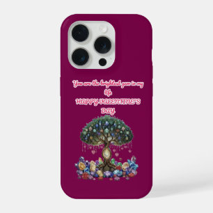 Coque iPhone 15 Pro Le Cœur de l'Arbre aux Gemmes : Un Saint-Valentin