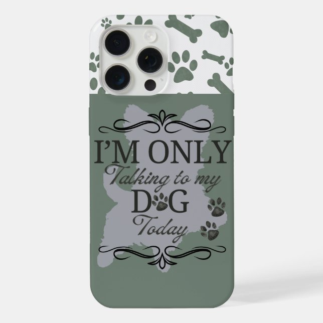 Coque iPhone Le Coque-coque iphone de chien gris (Verso)