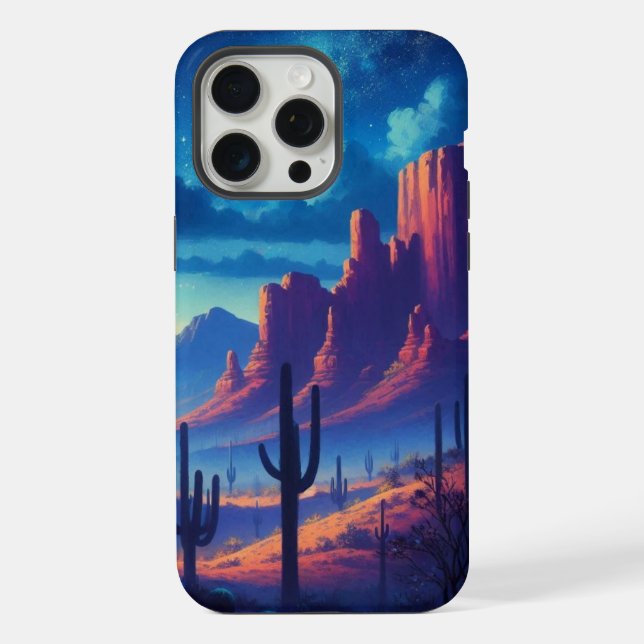 Coque iPhone Le désert la nuit au sud-ouest (Verso)