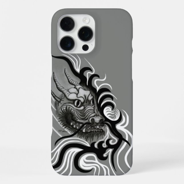 Coque iPhone Le dragon chinois à la toiture de tatouage (Verso)
