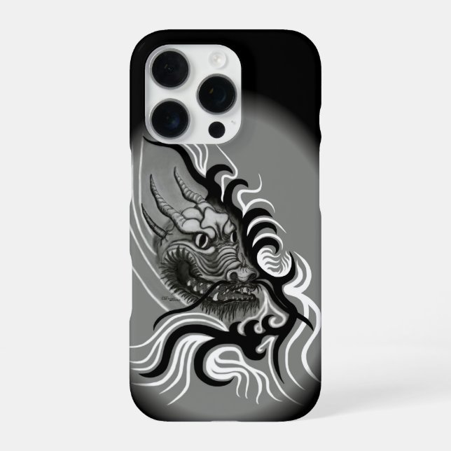 Coque iPhone Le dragon chinois à la toiture de tatouage (Verso)