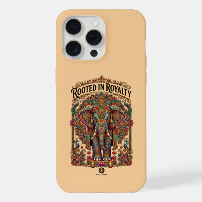 Coque iPhone Le Géant Douce : Conception Artistique d'Éléphant (Verso)