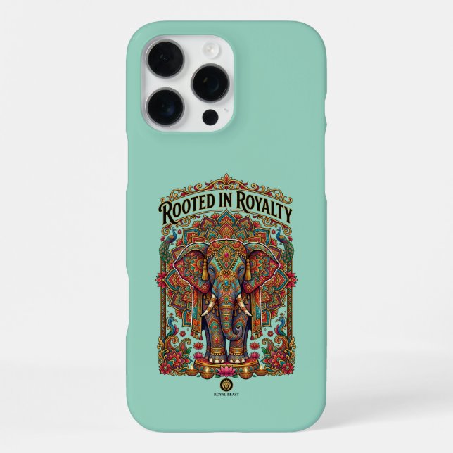 Coque iPhone Le Géant Doux : Conception Artistique d'Éléphant (Verso)