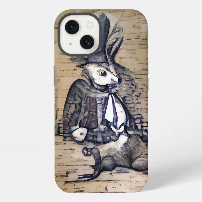 Coque iPhone Le Gentleman Rabbit (Verso)