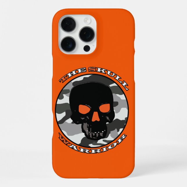 Coque iPhone Le guerrier du crâne (Verso)