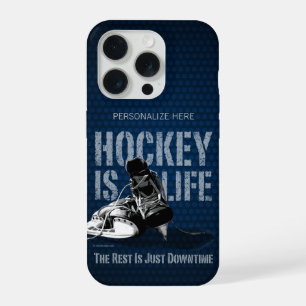 Coque iPhone 15 Pro Le hockey c'est la vie