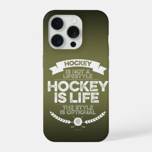 Coque iPhone 15 Pro Le hockey n'est pas un mode de vie