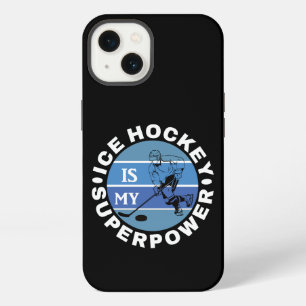 Etui iPhone 13 Le hockey sur glace est ma superpuissance