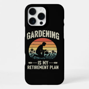 Coque iPhone 16 Pro Max Le jardinage est mon plan de retraite Vintage