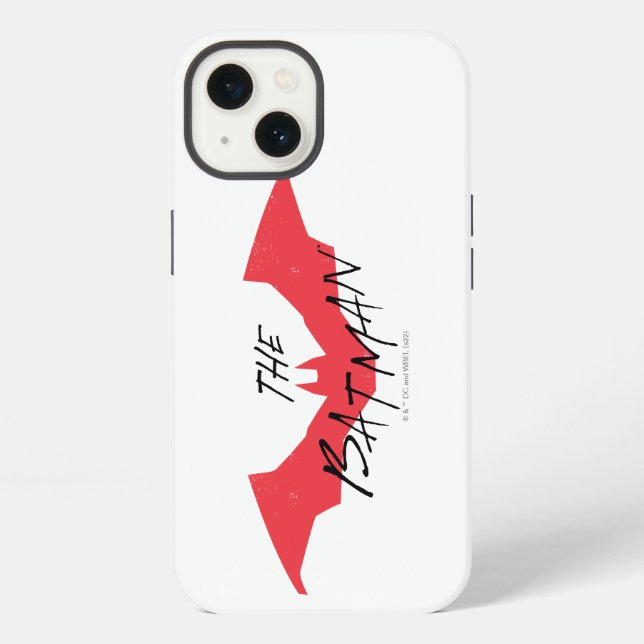 Coque iPhone Le logo de Batman écrit à la main (Verso)