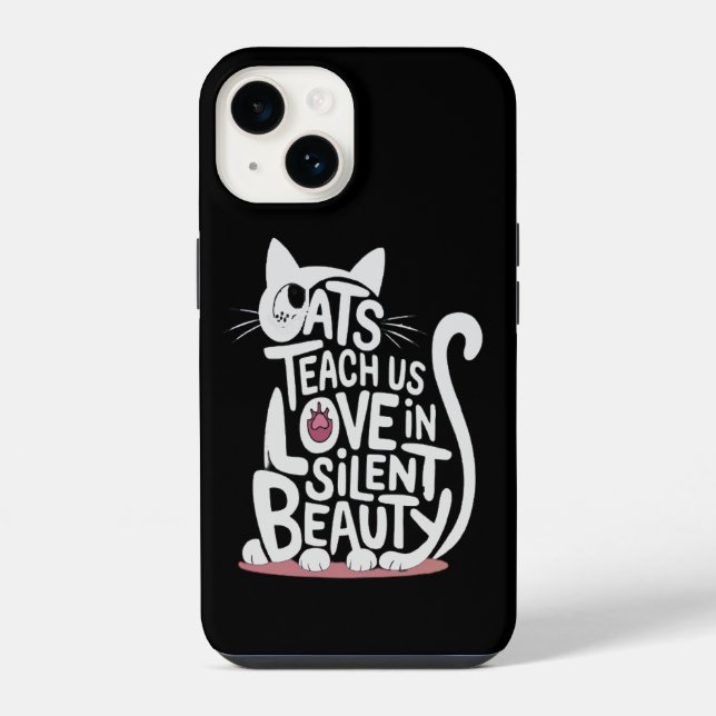 Coque iPhone Le mal du chat (Verso)