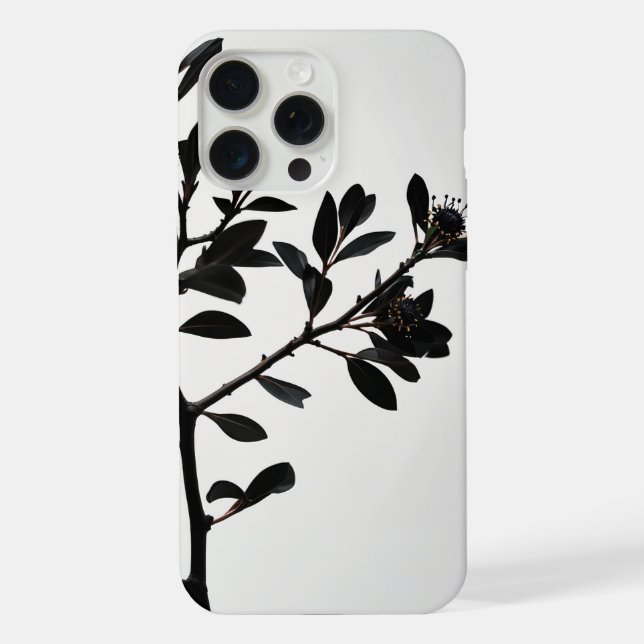 Coque iPhone Le minimalisme de la nature : une branche d'arbres (Verso)