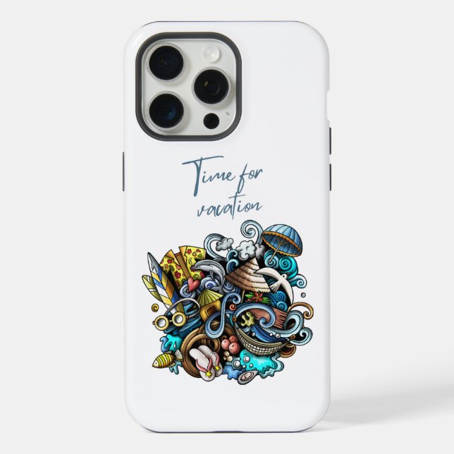 Coque iPhone le moment des vacances (Verso)