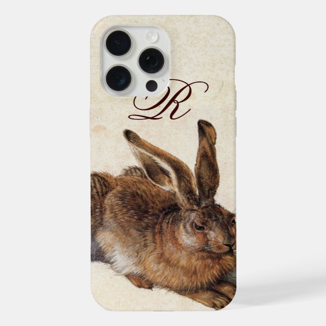 Coque iPhone LE MONogramme DU RABBIT ( Jeune Lièvre ) (Verso)
