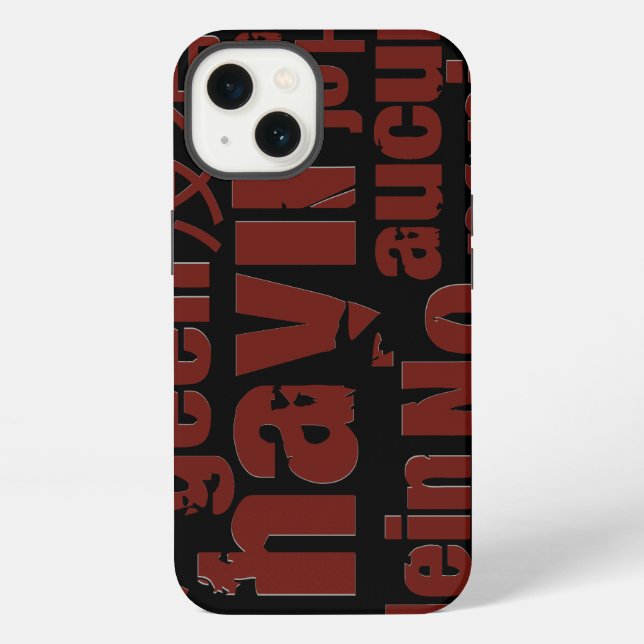 Coque iPhone Le mot "Non" dans différentes langues (Verso)